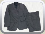 Grey Pinstripe Suit Jacket & Matching Pants